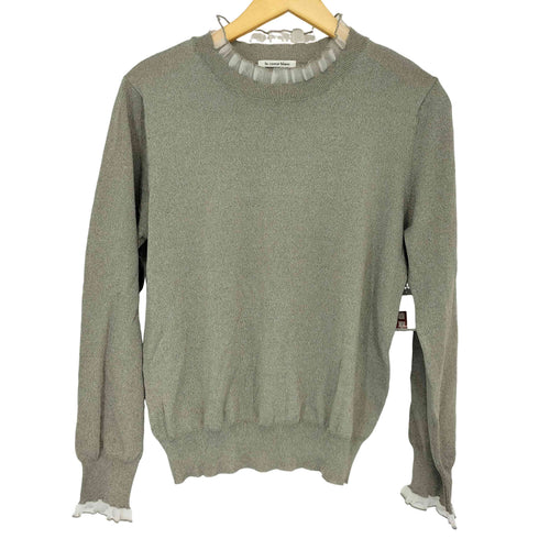 ルクールブラン le.coeur blanc シアーフリルニットプルオーバー レディース JPN:38